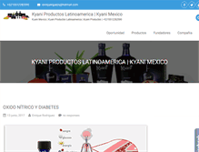 Tablet Screenshot of kyaniproductos.com